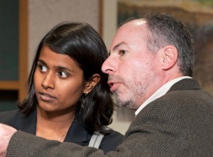 Warren Ellish with Cornell Johnson students.