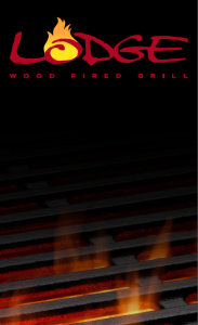 Menu designed by Ellish Marketing Group